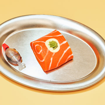Salmon Sashimi Taba Squishy Squeeze Toy Bag Charm