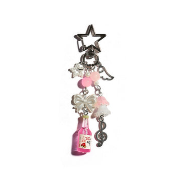 Fizzy Fun Keychain & Bag Charm in Pink