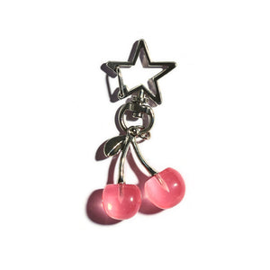 Cherry Keychain & Bag Charm in Pink