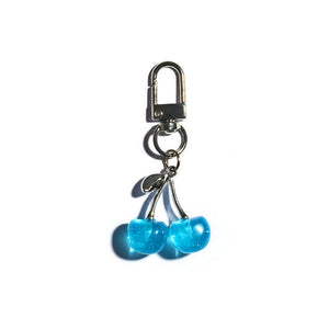 Cherry Keychain & Bag Charm in Blueberry