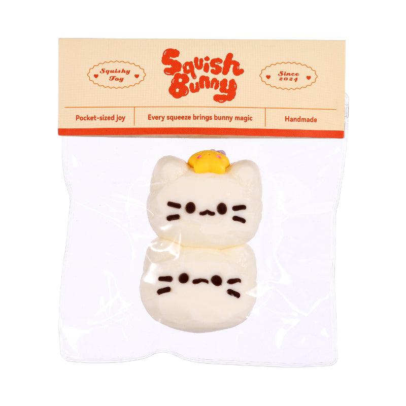 Double Kitty Taba Squishy Squeeze Toy