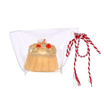 Mini Mango Pudding Taba Squishy Squeeze Toy Bag Charm