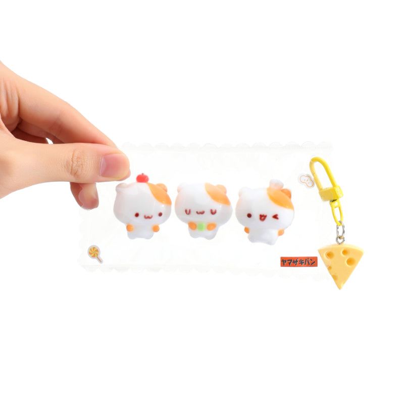 Mini Triplet Puppies Taba Squishy Squeeze Toy Bag Charm