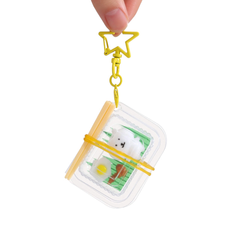 Mini Bear Lunchbox Taba Squishy Squeeze Toy Bag Charm