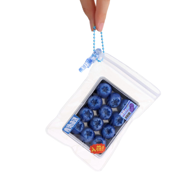 Mini Blueberry Box Taba Squishy Squeeze Toy Bag Charm