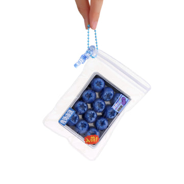 Mini Blueberry Box Taba Squishy Squeeze Toy Bag Charm