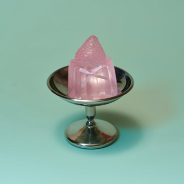 Pink Crystal Pudding Taba Squishy Squeeze Toy