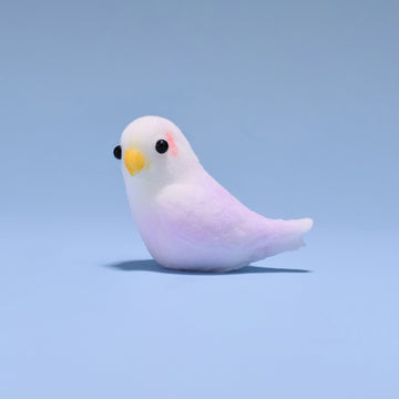 Purple Parrot Taba Squishy Squeeze Toy Bag Charm