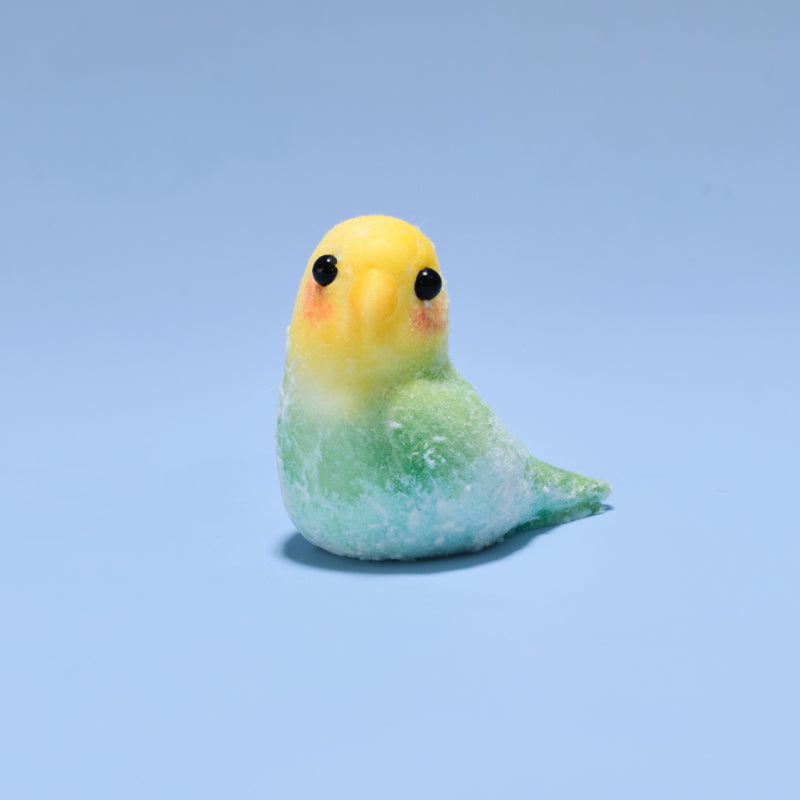 Green Parrot Taba Squishy Squeeze Toy Bag Charm