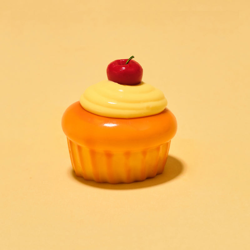 Mini Cherry on Top Cupcake Taba Squishy Squeeze Toy Bag Charm