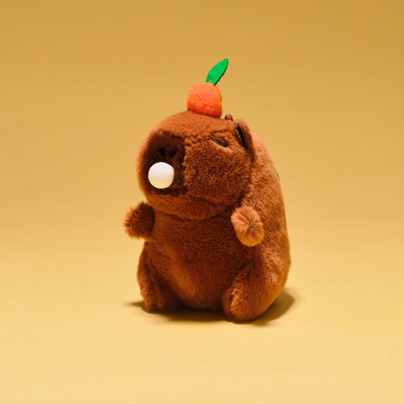 Bubble Gum Capybara in Brown Squeeze Toy Bag Charm – Squish Bunny