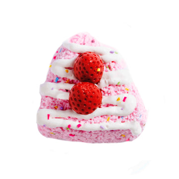 Frosted Strawberry Pudding Taba Squishy Squeeze Toy