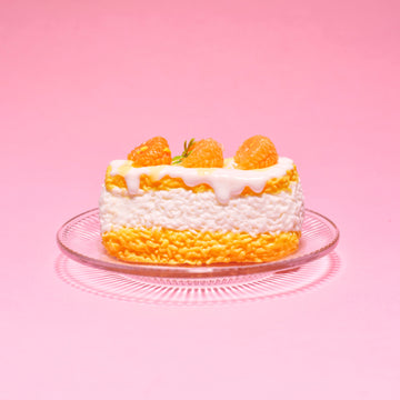 Orange Cheese Cake Taba Squishy Squeeze Toy