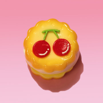 Mini Cherry Sandwich Cookies Taba Squishy Squeeze Toy Bag Charm