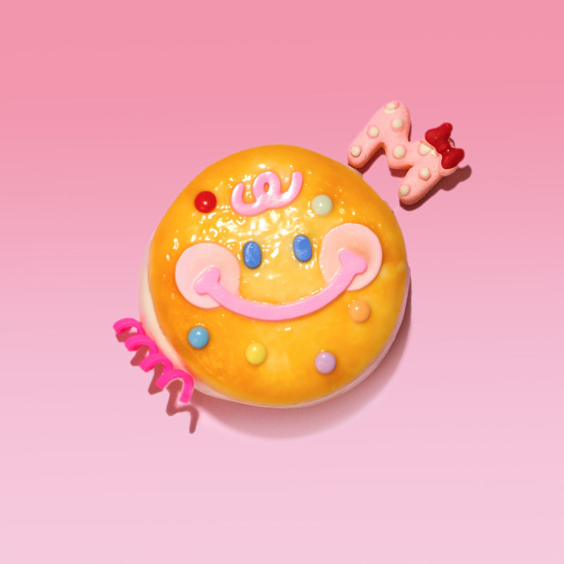 Smiley Rainbow Cookie Taba Squishy Squeeze Toy