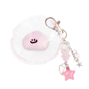 Mini Pink Cloud Taba Squishy Squeeze Toy Bag Charm