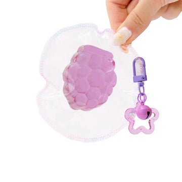 Mini Grape Taba Squishy Squeeze Toy Bag Charm