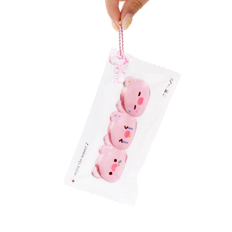 Mini Emoji Piggies Taba Squishy Squeeze Toy Bag Charm