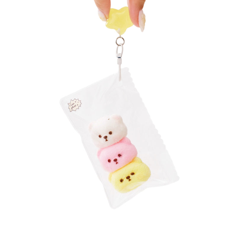 Three Bears Sisters Taba Squishy Squeeze Toy Bag Charm