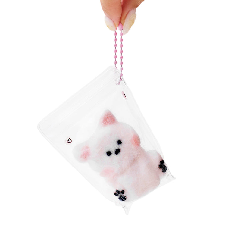 Tilted Dog Taba Squishy Squeeze Toy Bag Charm