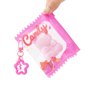 Gummy Bear in Pink Taba Squishy Squeeze Toy Bag Charm