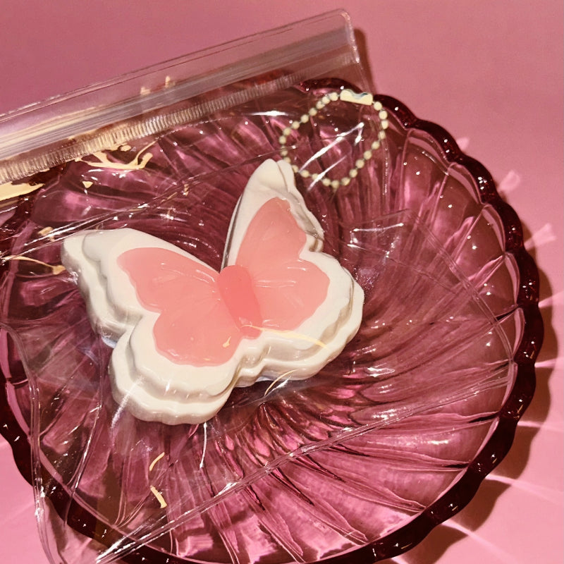 Pink Butterfly Taba Squishy Squeeze Toy