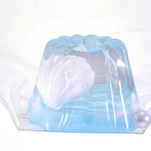 Crystal Cannelés in Blue Taba Squishy Squeeze Toy Bag Charm