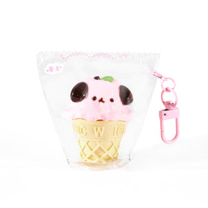 Puppy Ice Cream Taba Squishy Squeeze Toy Bag Charm