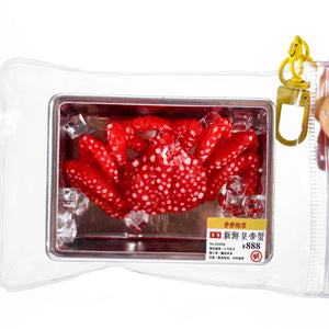 Mini King Crab Taba Squishy Squeeze Toy Bag Charm