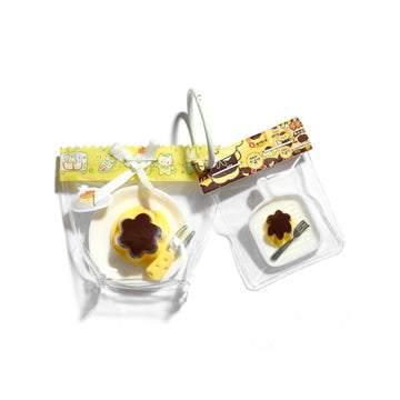 Mini Egg Pudding Taba Squishy Squeeze Toy Bag Charm