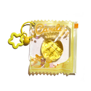 Pineapple Gummy Taba Squishy Squeeze Toy Bag Charm