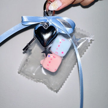 Twinkling Cats Taba Squishy Squeeze Toy Bag Charm