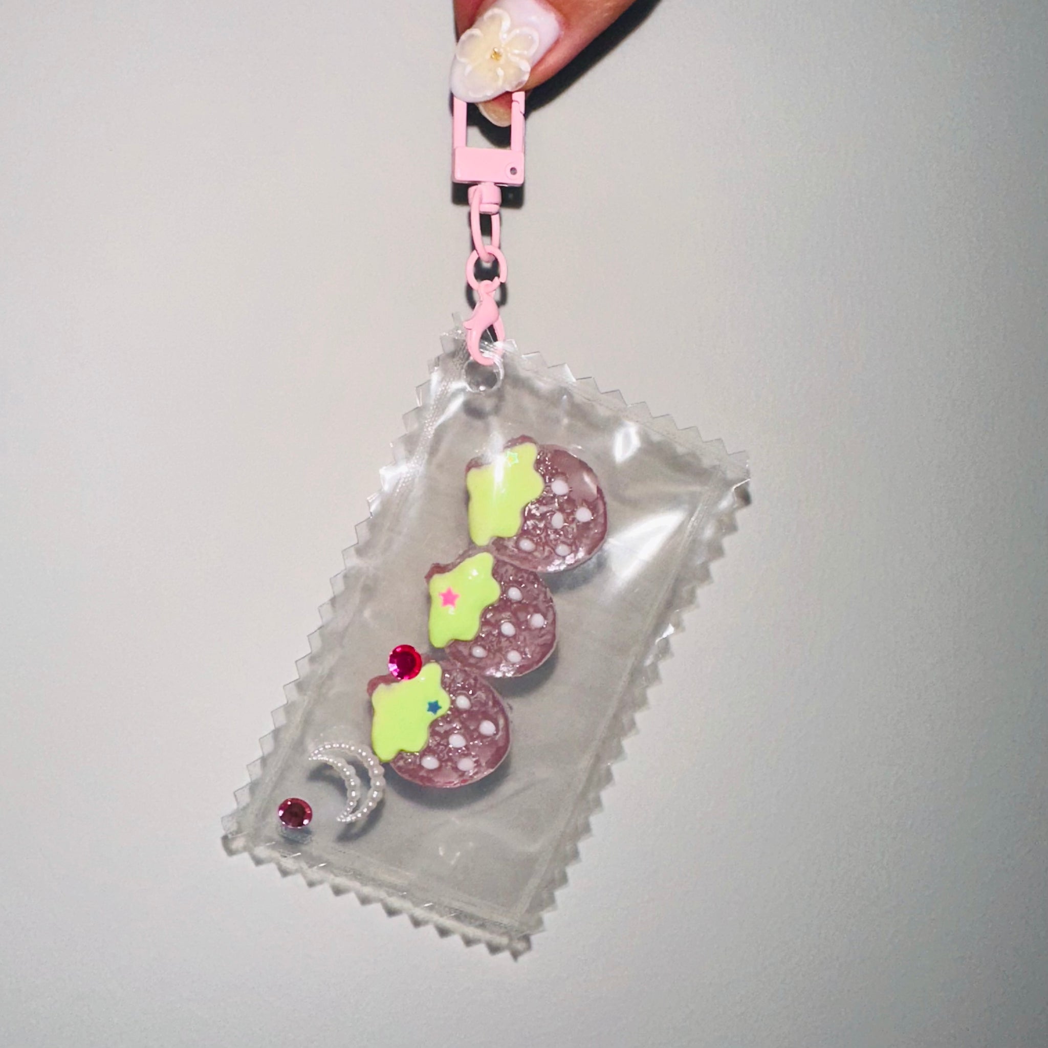 Mini Strawberry Taba Squishy Squeeze Toy Bag Charm