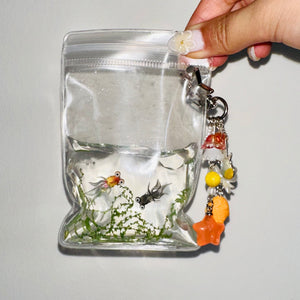 Two Goldfishes in the Pond Taba Squishy Squeeze Toy