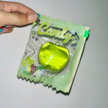 Apple Gummy Taba Squishy Squeeze Toy Bag Charm