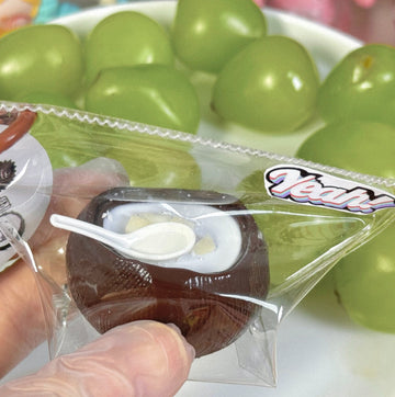 Mini Coconute Jelly Taba Squishy Squeeze Toy Bag Charm