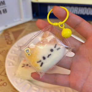 Mini Ginger Tabby Cat Taba Squishy Squeeze Toy Bag Charm
